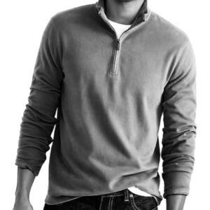 J. CREW Sweater 1/4 Zipper Pullover, gray